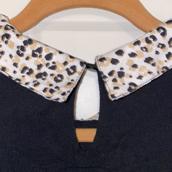 J. Crew woven-collar leopard sweater - Picture 7 of 9